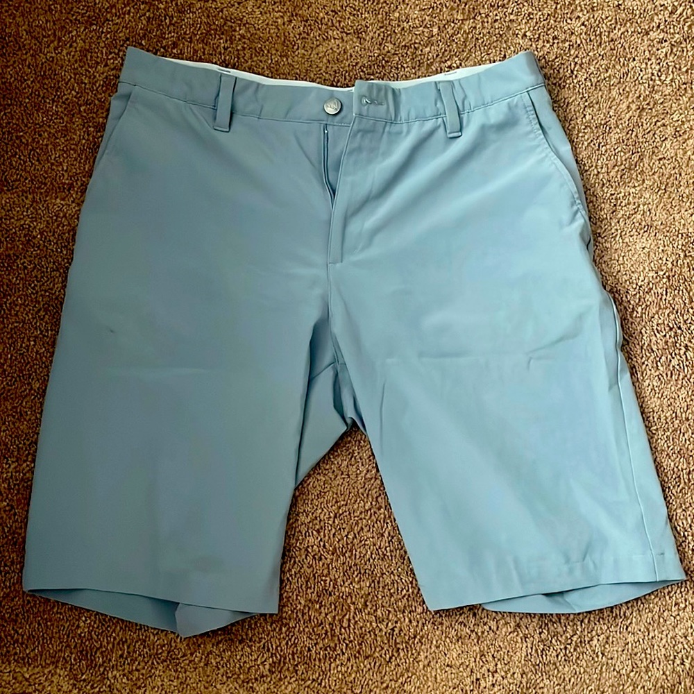 Men’s Grey blue adidas golf shorts